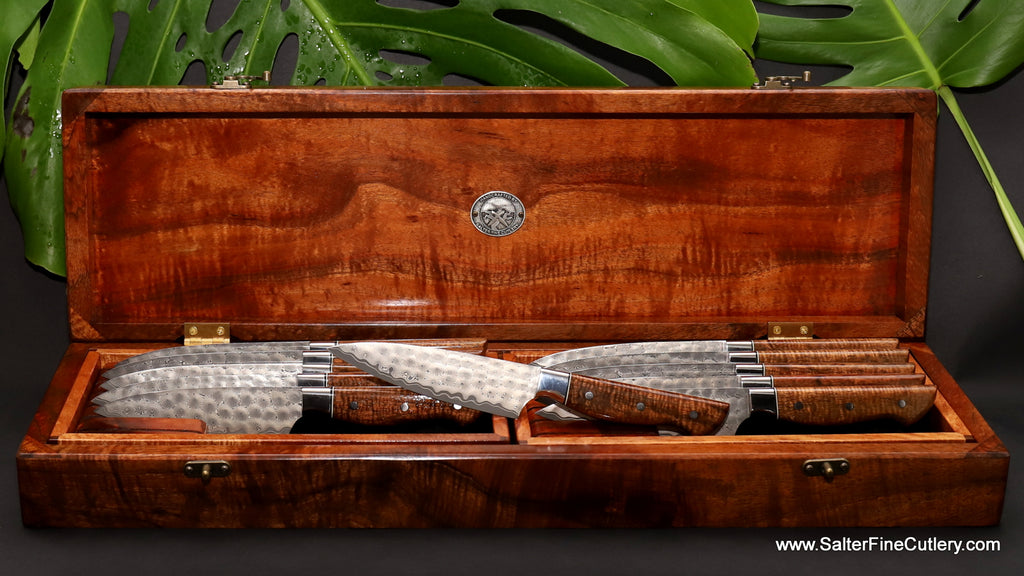 Our latest steak knife set and How to place a custom Order