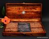 16-piece handmade steak knife set in keepsake box curly koa wood tableware by SalterFineCutlery Hawaii