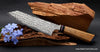 180mm bunka Charybis whirlpool damascus series USS Missouri wood handle patriotic chef knife Salter Fine Cutlery