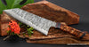 210mm butcher knife from our VillageForge design series with curly koa wood  handle by SalterFineCutlery