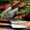 6-piece chef knife set from our VillageForge collection of fine hand-forged cutlery sets from SalterFineCutlery of Hawaii