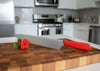 All purpose eight-inch blade chef knife with faux stone lava flow special handle handmade in Hawaii from SalterFineCutlery