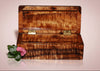 Beautiful small box to hold a special collectible or piece of jewelry handcrafted Hawaiian curly koa wood from SalterFineCutlery and custom woodworking