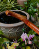 Cane handcrafted Hawaiian curly koa wood from SalterFineCutlery and custom woodworking underside detail view