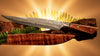 Carving knife 270mm blade length hand-forged in Japan handle handmade with matching saya by SalterFineCutlery