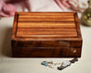 Jewelry Box ladies medium curly koa wood with variegated lid by SalterFineCutlery