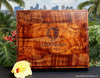 Extra large custom keepsake box with engraved name for corporate presentation by SalterFineCutlery