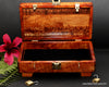 Keepsake box curly koa with with base with custom requested multiple locks by SalterFineCutlery and custom woodworking