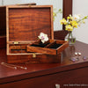 Ladies jewelry box 14 x10x4 handcrafted rare old-growth curly koa wood by SalterFineCutlery and custom woodworking