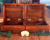 Pair of matching curly koa wood valet boxes handcrafted in Hawaii by SalterFineCutlery