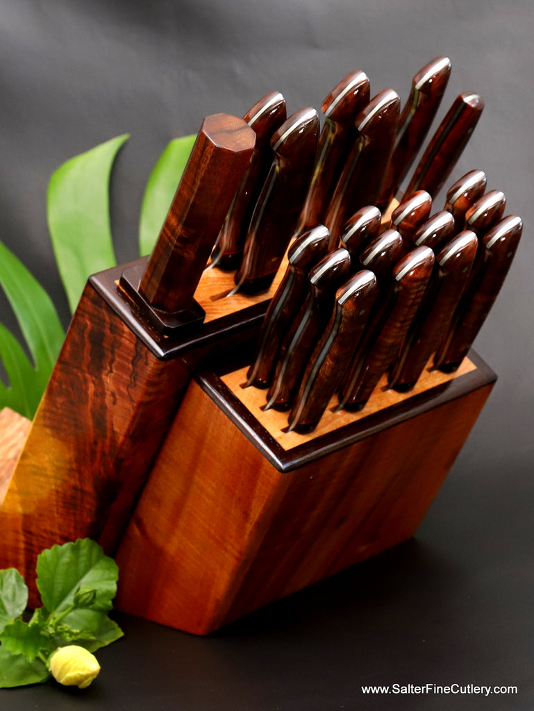 Best luxury kitchen designer cutlery set handmade by SalterFineCutlery
