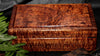 Mens medium night valet box closed 5A upgrade curly koa wood 11x7x4 handcrafted by SalterFineCutlery custom woodworking