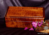 Custom made mans valet or jewelry box super curly Hawaiian koa wood handcrafted by SalterFineCutlery