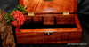 Mens medium jewelry box interior detail view handcrafted curly koa wood by SalterFineCutlery