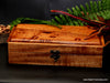 Keepsake box to hold 6-piece custom steak knife set from Salter Fine Cutlery and woodworking in Hawaii