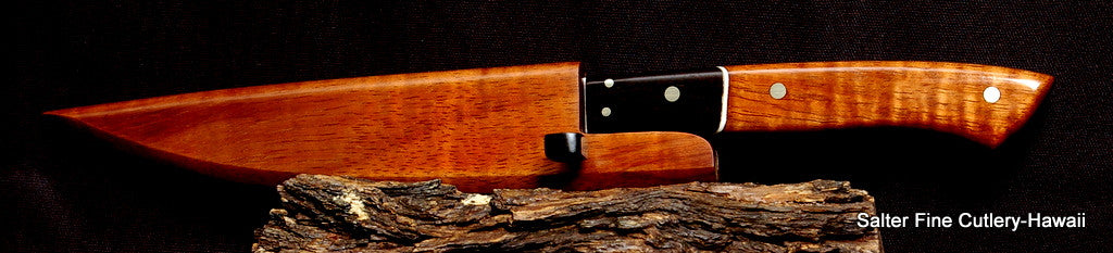5-inch small utility filet knife with saya by SalterFineCutlery