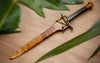 Decorative handmade dagger and sheath handcrafted of koa and mango wood by SalterFineCutlery