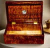 Small presentation box of premium curly Hawaiian koa wood handcrafted by SalterfFineCutlery and custom woodworking