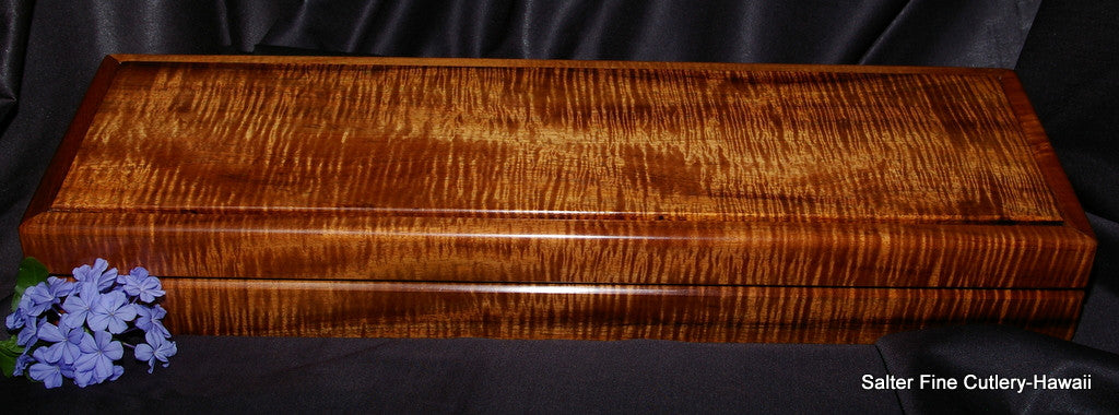 Presentation box handmade Hawaiian koa wood by SalterFineCutlery