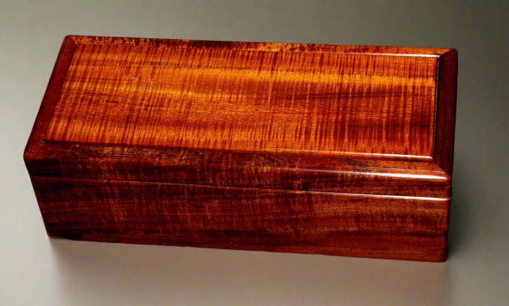 Two-tier handcrafted presentation box by SalterFineCutlery