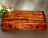 Presentation box for 5-piece chef knife set by SalterFineCutlery exquisite curly koa wood boxes and cutlery