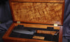 Custom order limited edition combat chef knife in handcrafted presentation box 