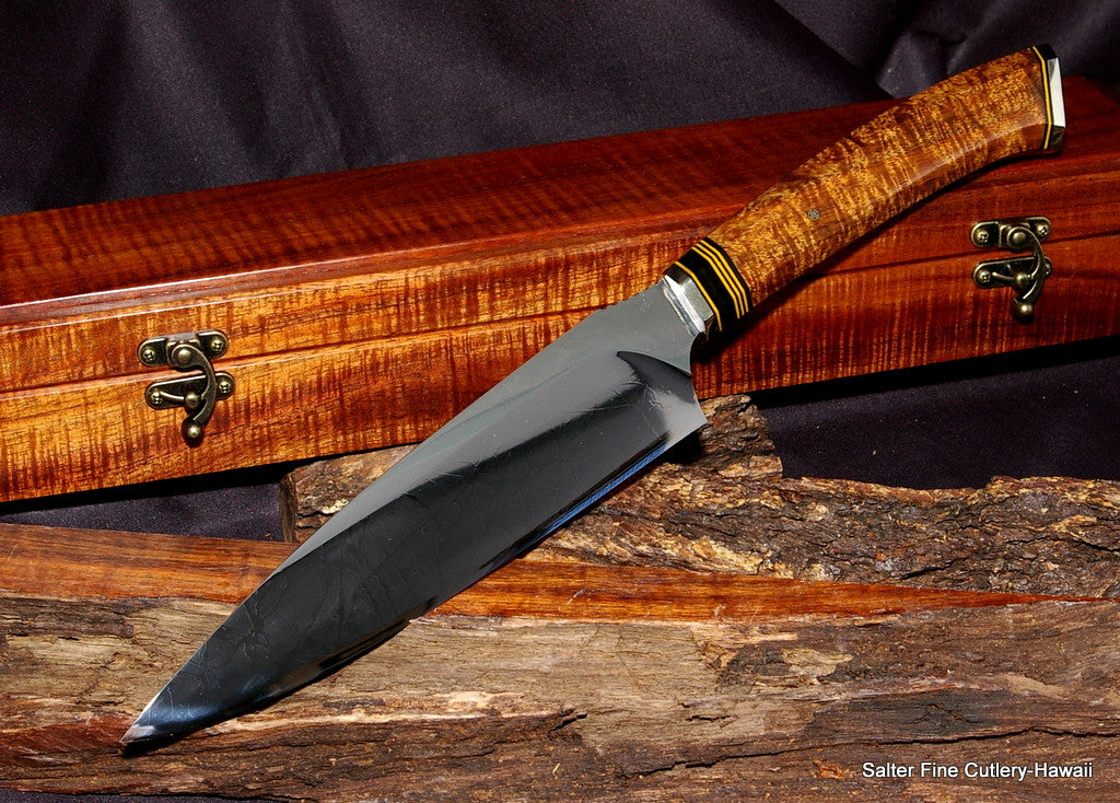 Limited edition collectible combat chef knife with keepsake box Salter Fine Cutlery