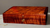 Custom made-to-order ladies jewelry box by SalterFineCutlery with gold locking latch