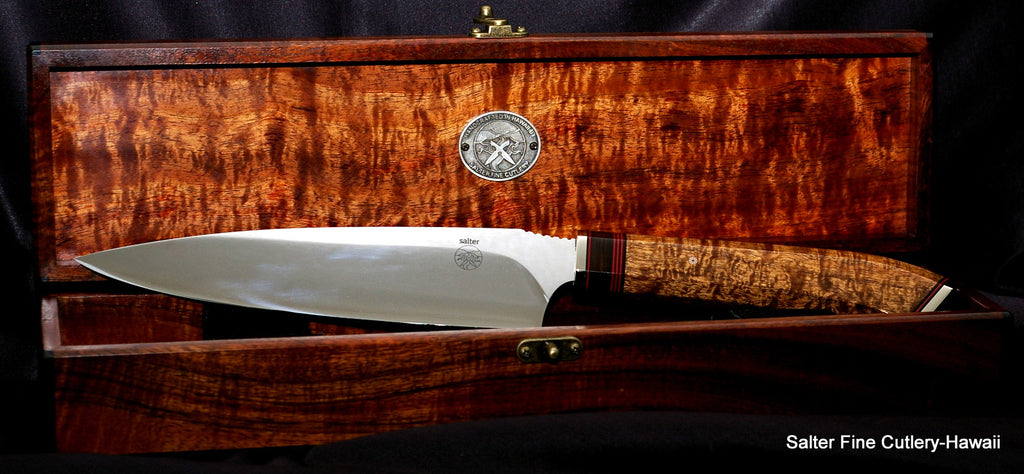 Limited Edition 2015 combat chef knife in keepsake box Salter Fine Cutlery and Kiku collaboration