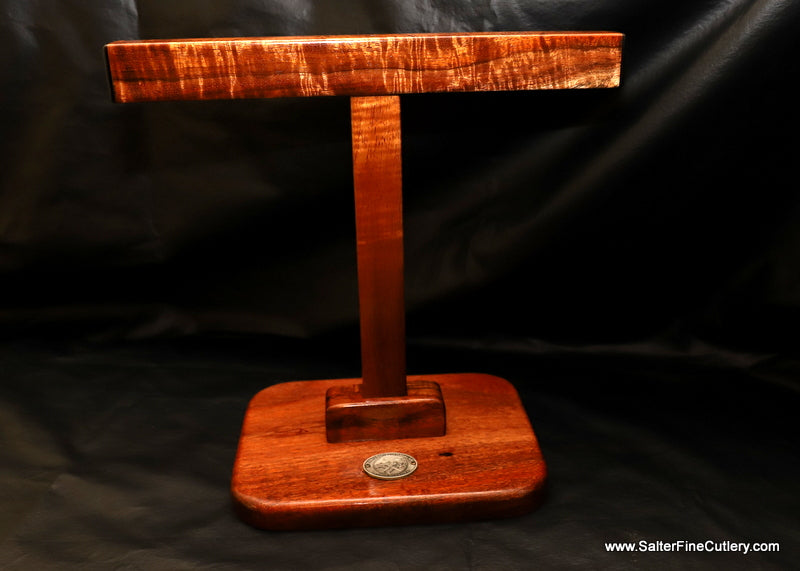 T-Stand handcrafted by SalterFineCutlery of Hawaii