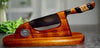 Chef knife in stand by SalterFineCutlery